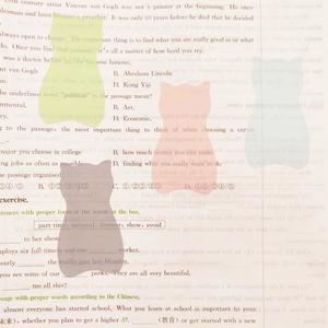 Bloc de Notas Autoadhesivo con Forma de Gato, Papel PET, Material Escolar Esencial para el Regreso a Clases, Planificador, Oficina, Escritura, Notas - Product Image 5