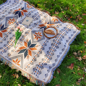 Factory Warehouse Stock Tapestry Camping Blanket Bohemian Pattern <strong>Throw</strong> Blanket <strong>Sofa</strong> Outdoor <strong>Cover</strong> - Product Image 3