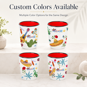 Verres à <span class=keywords><strong>Tequila</strong></span> en Céramique Souvenir du Mexique, Design Cactus et Guitare Mexicains, Petites Tasses à Vin en Porcelaine, Personnalisation OEM ODM, Vente en Gros - Product Image 2