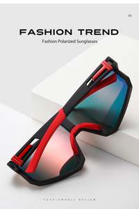 Lunettes de soleil de cyclisme professionnelles en gros – 11 couleurs, verres polarisés UV400 Cat.3 avec protections latérales coupe-vent pour la course, la pêche et la conduite - Product Image 3