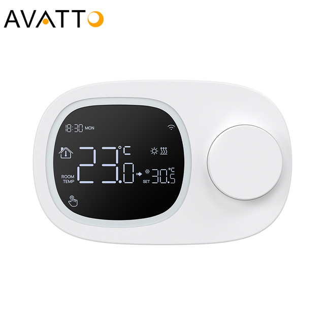 AVATTO Energy Saving Tuya Wireless Smart Wifi Thermostat Boiler Digital Temperature Controller with Remote/Voice Control OEM