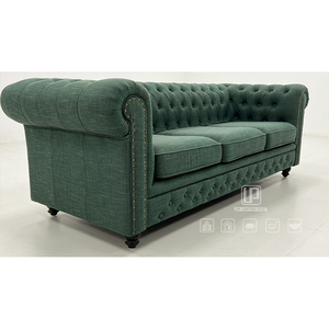Canapés de salon modernes et minimalistes en tissu, design Chesterfield vert de luxe, nouveau design rectangulaire 01, canapé moderne et minimaliste en tissu S - Product Image 2