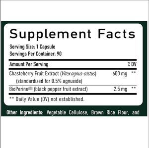 Private Brand Chasteberry <strong>Capsules</strong> with Black Pepper Vitex <strong>Capsule</strong> Women Supplement Hormonal Acne - Product Image 3