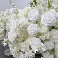 DKB Nouvelle Fleur Artificielle Blanche Personnalisée Usine de Vente en Gros Boule de Fleurs Blanches en Rose Vente en Gros Boule de Fleurs Artificielles en Mousse