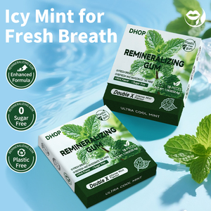 Fournisseur d'usine OEM Soins bucco-dentaires Vente en gros Ventes chaudes Gommes <span class=keywords><strong>sans</strong></span> <span class=keywords><strong>sucre</strong></span> au xylitol Gommes à mâcher <span class=keywords><strong>sans</strong></span> <span class=keywords><strong>sucre</strong></span> Reminéralisantes Saines pour les dents - Product Image 2