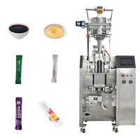 Machine d'emballage verticale entièrement automatique à colonne unique pour liquides, idéale pour les bâtonnets d'aliments pour chats, le lait concentré, le miel, la gelée