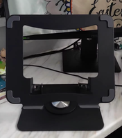 Support pour ordinateur portable avec logo personnalisé Ergonomique 360 °   Support d'ordinateur portable rotatif en métal pliable