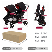 Poussette Purorigin OEM&ODM 2026 pour bébés, pliable, multifonction, poussette double pour poupées, poussette jumelle pour bébés, pour les voyages