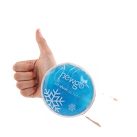 Pack froid et chaud rond réutilisable en gel-Emballage de glace flexible pour la fièvre, les maux de tête, les blessures sportives et le soulagement des douleurs musculaires