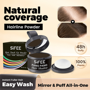 SIFEE Polvere per Ritocco Radici, Facile da Applicare, Non Unta, Marrone <span class=keywords><strong>Scuro</strong></span> per Capelli Diradati - Product Image 1