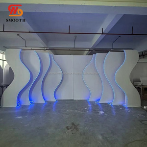 SMOOTH Luxury Acrylic <b>Backdrop</b> Adjustable RGB Light <b>Wedding</b> <b>Backdrop</b> <b>Stand</b> Multilayers <b>Backdrop</b> For Events Stage - Product Image 1