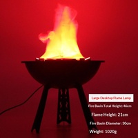 Lampe à effet de flamme LED réaliste pour la décoration de scène et de bar, style bol à feu, lumière d'ambiance, performance, éclairage de club et de scène