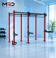 MRD Estación de Entrenamiento Funcional Grande, Rack de Sentadillas, Power Rack, Barra de Dominadas, Equipo de Gimnasio para Entrenamiento de Fuerza, Estación de Fitness
