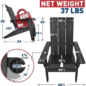 Toptancılar su geçirmez açık sandalye plastik yard modern bahçe adirondack sandalyeler için ahşap sandalye stilleri
