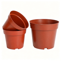 Pots de fleurs en plastique écologiques en gros avec trou de drainage – Petites tailles (gallon) pour jardin domestique, plantes succulentes, pépinière, extérieur, en vrac