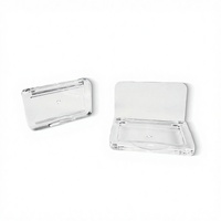 Gel transparent rectangulaire pour fard à paupières, sourcils, blush et illuminateur, format portable, vide, en plastique à cinq couches, directement de l'usine