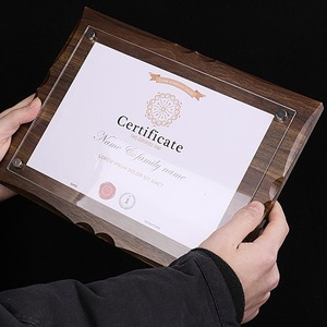 Tùy Chỉnh Chuyên Nghiệp Acrylic Gỗ Giấy Chứng Nhận Bằng Tốt Nghiệp Người Giữ Tài Liệu 8.5*11 11*14 Inch-Tốt Nghiệp Hình Ảnh Bàn Khung - Product Image 2