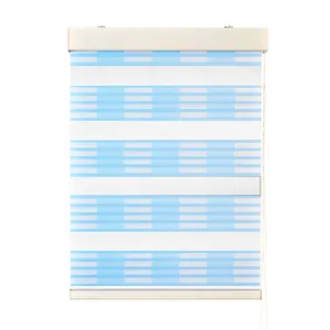 Day and night double layer zebra roller blinds