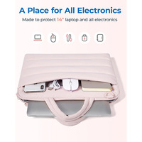 Housse d'ordinateur portable tendance 15 pouces, sacoche pour ordinateur portable pour les trajets quotidiens, l'école et le bureau, sacoche légère et moelleuse pour ordinateur portable