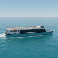 Grandsea 72 pieds 80 places Bateau-taxi fluvial Bateau-bus à double étage à vendre
