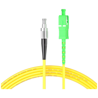 1m (3ft) Fiber Patch Cable 1 Fiber FC APC Simplex Single Mode (OS2) Riser (OFNR) 2.0mm Tight-Buffered Yellow Compliant