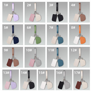 Portefeuille de poignet double de luxe avec logo personnalisé, double pochette, porte-clés, bracelet et porte-cartes - Product Image 6