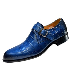 In Stock Light Blue Dress Shoes Mens Plus-Size & Breathable Design