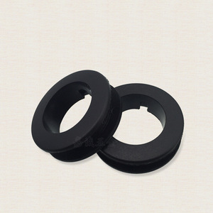 Rubber Cable Management Ring Brown Round Sealing Wire Guide For Office Desk <b>Computer</b> Furniture Hardware <b>Accessory</b> - Product Image 4