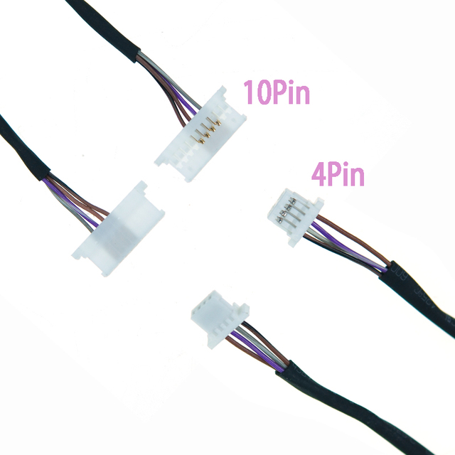 Factory Custom 1.25mm SHR-04V-S Connector 4Pin to Molex 51146 10Pin Wire Harness Cable Assembly