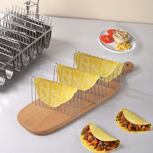Panier de friteuse à <span class=keywords><strong>tacos</strong></span> Panier de support de taco pour friteuse à taco Moule de coquille de taco en forme de V Friteuse à taco pour <span class=keywords><strong>burritos</strong></span> et tortillas (8 coquilles) - Product Image 5