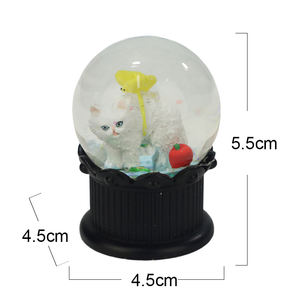 Figurine d'animal personnalisée artificielle 3d <span class=keywords><strong>chat</strong></span> <span class=keywords><strong>statue</strong></span> boule à neige souvenir décoration maison sculpture <span class=keywords><strong>peinture</strong></span> résine artisanat art ornements - Product Image 2