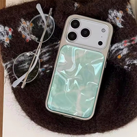 Toptan Sıcak Satış Yeni Su Dalgası Desenli Lüks Kadınlar İçin Trend TPU Darbeye Dayanıklı Telefon Kılıfı iPhone 17 16 15 Pro Max için