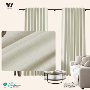 Rideaux de Fenêtre à Œillets Occultants Jacquard Élégants en 100 % Polyester pour Salon et Chambre, Design Simple et Moderne - Product Image 1