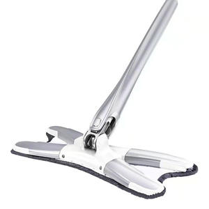 New Imitation Hand Wring Flat Mop Microfiber Hook And Loop Fastener Dry Wet Use One Push Dry Household Cleaning Tool - Product Image 2
