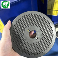 Pièces de rechange neuves pour moulin à granulés d'aliments en acier au chrome-manganèse, plaque à matrice plate modèle 150, diamètre du trou de 4 mm, capacité de 90-150 kg/h, marque NH