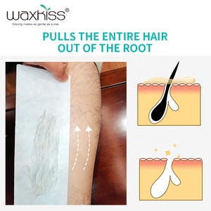 Sáp Đường Waxkiss, Dụng Cụ Tẩy Lông 100% Tự Nhiên Soft Sugar Paste At Home Waxing Kit Với Dải Sáp, Que Gỗ - Product Image 4