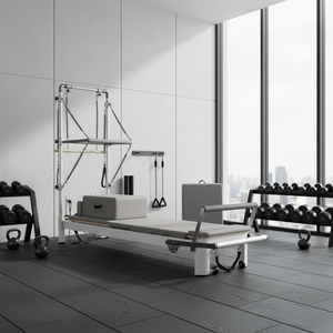 Strong White Aluminum Equipment Long Lasting Body Fitness Equipment BBL-5 Reformer BBL-5 - Product Image 1