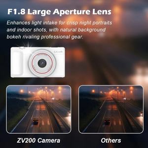 <span class=keywords><strong>Appareil</strong></span> <span class=keywords><strong>photo</strong></span> numérique ZV200, vidéo 5K, écran rotatif à 360°, photos 80MP, vision nocturne, portable pour les voyages et l'utilisation en extérieur - Product Image 4