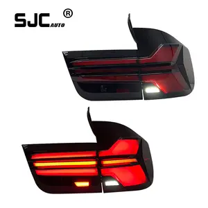 SJC Auto รถอุปกรณ์เสริมไฟท้ายสําหรับ BMW X5 E70 2011-2013 ด้านหลังไฟสไตล์ใหม่ Full LED อะไหล่รถยนต์ไฟเลี้ยว