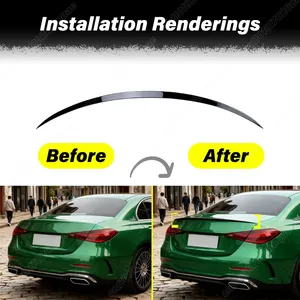 StarNav For Mercedes Benz Class W206 C200 C260 C300 C43 C63 AMG 2022 2023 2024 2025 Automobile Rear Middle Spoiler <b>Board</b> - Product Image 5