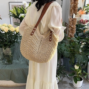 Grandi borse di paglia per le donne 2023 estate Hit Fashion borsa laterale a tracolla Lady Travel Beach borse e portamonete Totes femminili - Product Image 2