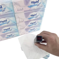 Mouchoirs en papier vierge 3 plis, doux, format de poche, vente en gros, usage domestique