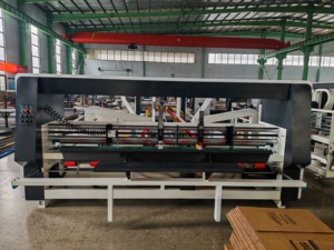 Máquina de embalaje de cartón corrugado de alta calidad Máquina de costura y encolado plegable de cajas de cartón - Product Image 2