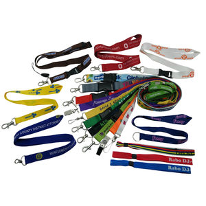 カスタム15mm幅 ランヤード昇華シルクスクリーン印刷ロゴ入り ポリエステル＆ナイロン製IDバッジランヤード 展示会用 - Product Image 4