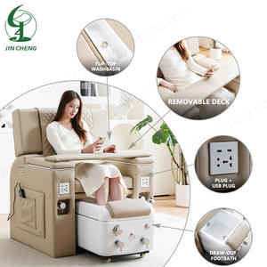 Jincheng Nagelstudio-Ausstattung Rohrloses Fußpflege-Manikürestuhl Luxuriöser Elektrisch Verstellbarer <span class=keywords><strong>Massage</strong></span>-Pedikürestuhl Ohne Wasseranschluss - Product Image 4