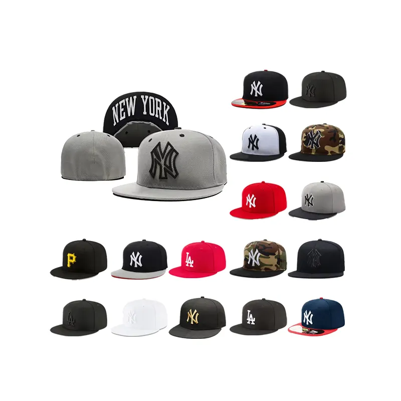 new original era high quality classic customized caps Brim Baseball 59 fifty Fitted Cap 6-Panel Closed gorras Snapback Hat Cap