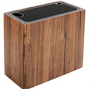 High-end Durable Acacia Wood Knife Storage <b>Rack</b> Without Knives Kitchen Tool Organization First Choice Christmas Gift - Product Image 3