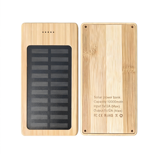 Ensemble de banques d'alimentation solaires en bois avec stylo et carnet, emballage de luxe en coffret cadeau, design exquis fait main - Product Image 6