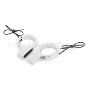 Clignotant de fourche avant 28-58 mm, lumière LED pour amortisseur de moto, compatible avec Harley Davidson Road King Suzuki - Product Image 1