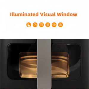 Nouvelle Friteuse à Air Multifonctionnelle Sans Huile 8,5 L 2025 avec Écran Tactile Numérique Coloré, Double Élément Chauffant et Fenêtre Visible - Product Image 5